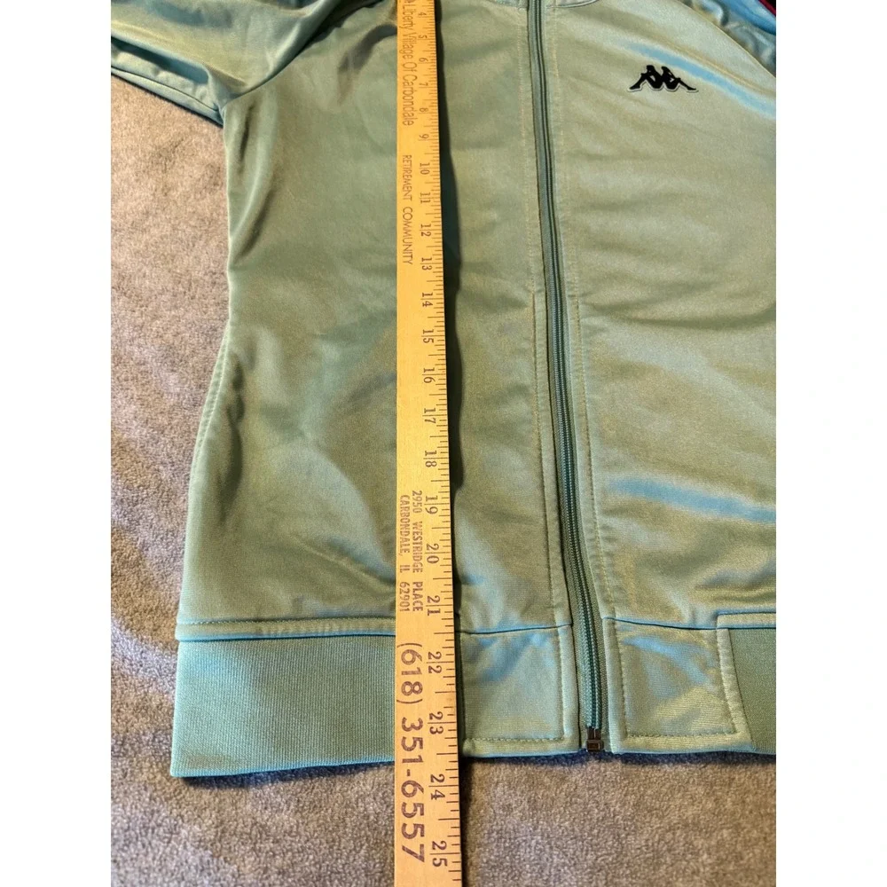 Kappa Banda Track Jacket Mint Green Omini Logo Tape Zip Mens Medium Streetwear